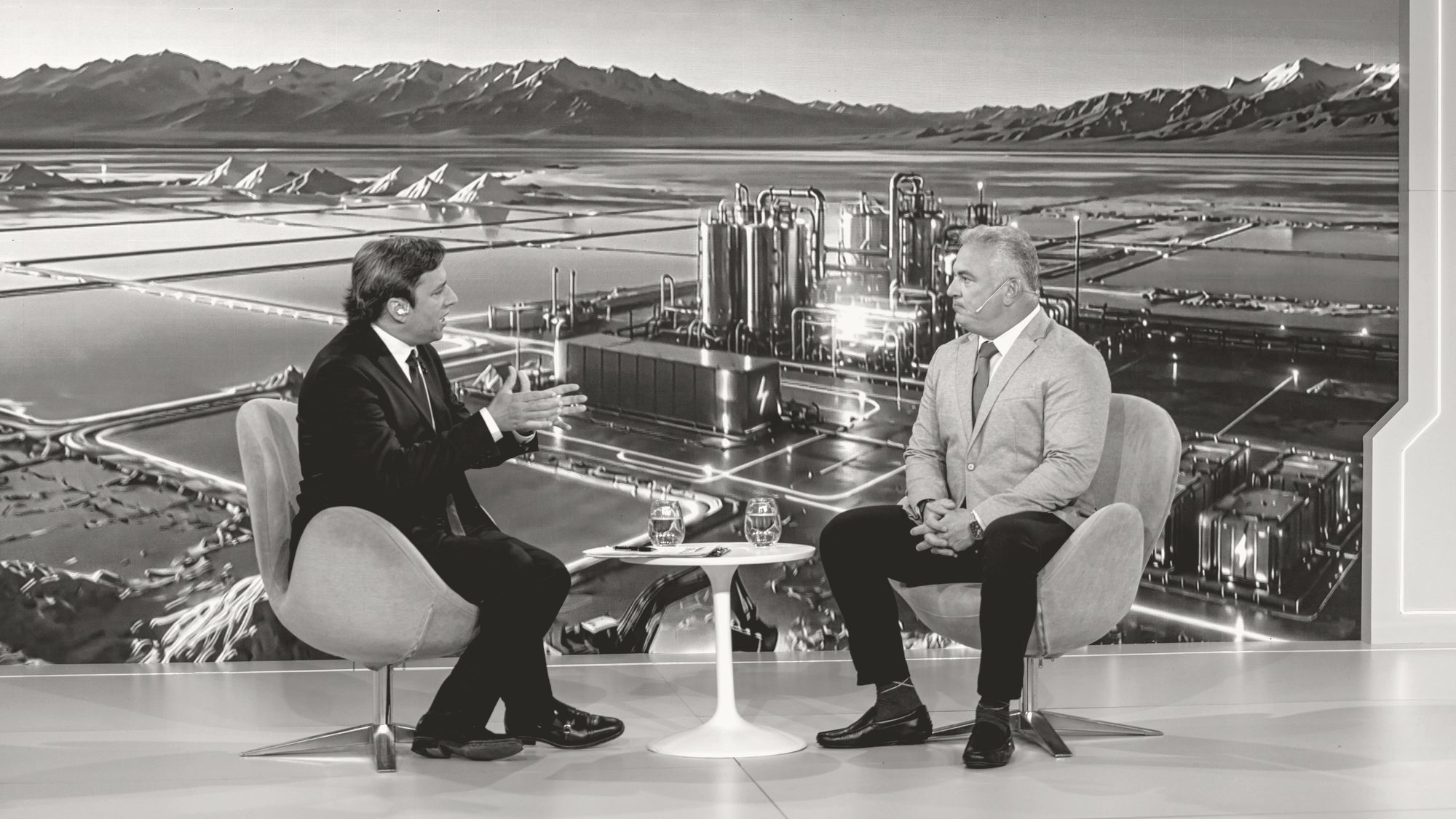 Michael Meding interviewed at a La Nación event in Buenos Aires